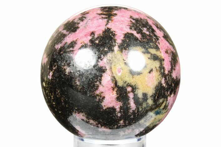 Pink Polished Rhodonite Sphere - Madagascar #261478